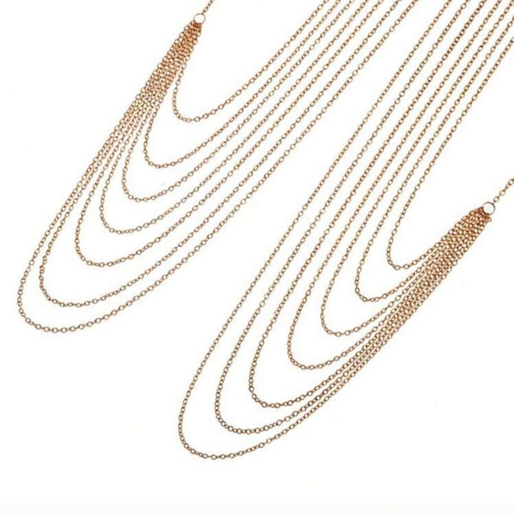 Women's Layered Body Chain - Picture 2 of 8